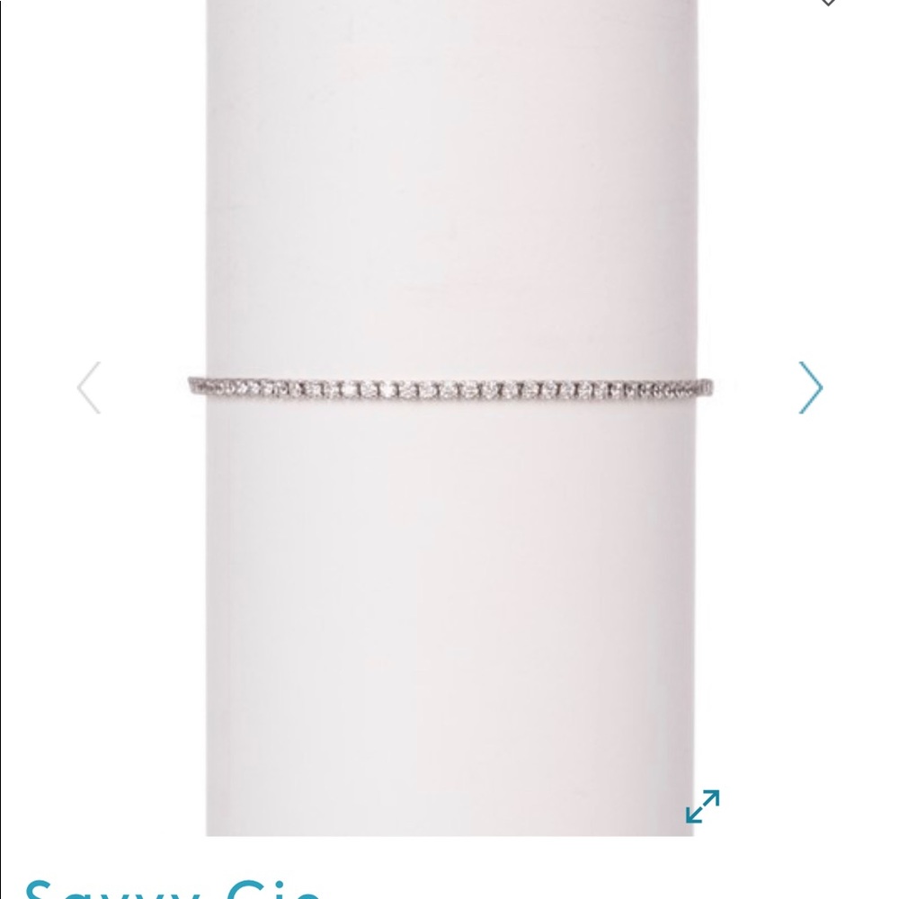 Savvy Cie Sterling Silver Tennis Bracelet
